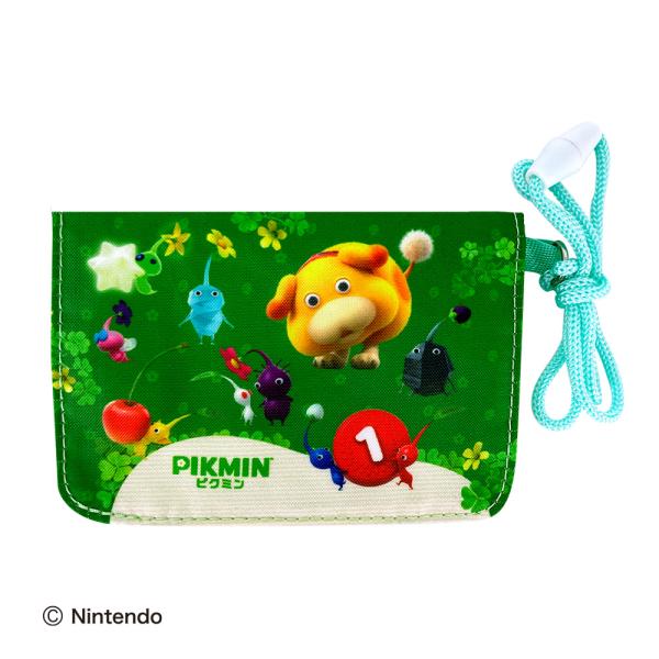 ピクミン ネックコード付ミニおでかけウォレット マルチポケット おでかけポケット 移動ポケット グッズ ネックコード付き ポシェット かわいい