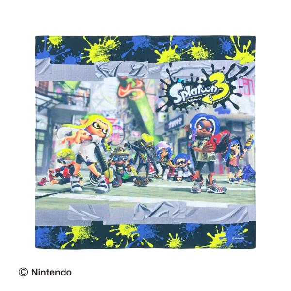スプラトゥーン3 ランチクロス ハンカチ ナフキン ランチョンマット　お弁当グッズ タオル キッズ お弁当 ランチグッズ グッズ　雑貨　通園　通学　キャラクター