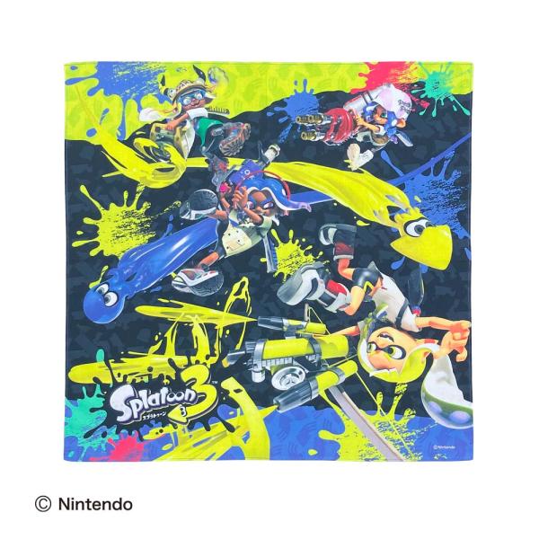 スプラトゥーン3 ランチクロス ハンカチ ナフキン ランチョンマット　お弁当グッズ タオル キッズ お弁当 ランチグッズ グッズ　雑貨　通園　通学　キャラクター