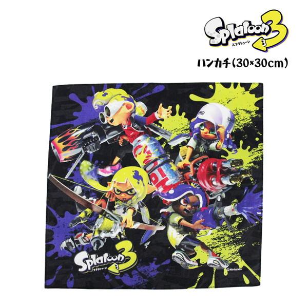任天堂（Nintendo） スプラトゥーン3 ハンカチ (集合柄) キャラクター