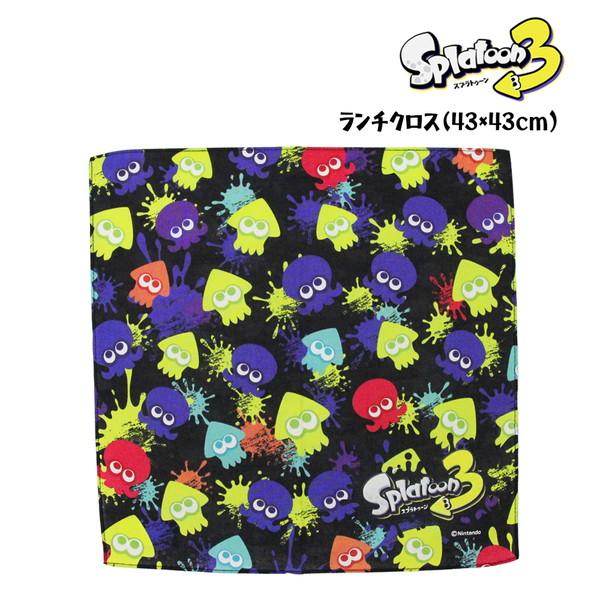 スプラトゥーン3 ランチクロス (イカ＆タコ柄) 給食 ナフキン キャラクター キッズ グッズ 子供 男の子 入園 入学 SPT-976[ゆうパケット可]