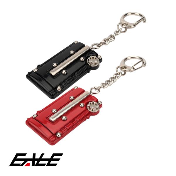 キーホルダー キーチェーン エンジンヘッド シリンダーヘッドカバー型