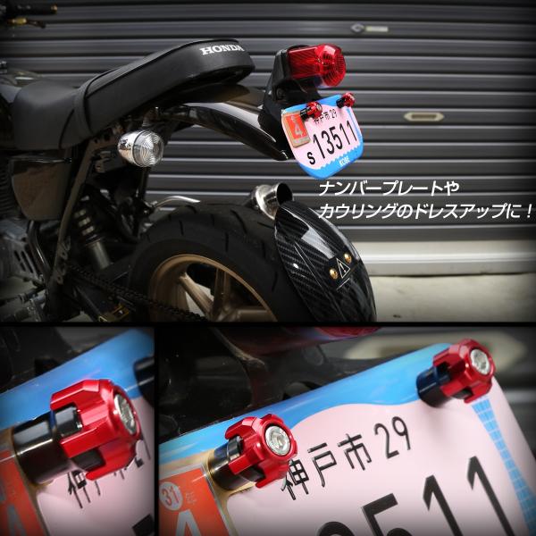 汎用 ナンバーボルト M6 ナンバープレートボルト T6アルミ 3色 ドレスアップ S 773 2個セット 爆買いセール