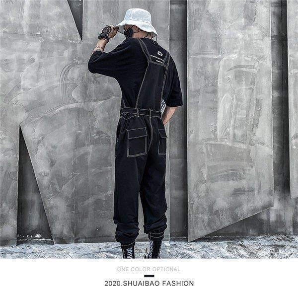 代引き手数料無料 春夏秋 おしゃれ ゆったり スウェットパンツ Hiphop ダンスパンツ スキニーデニムパンツ ジョーカーパンツ オーバーオール メンズ サロペット ゆったり ダンス スキニーデニムパンツ メンズ サロペット ボトムス パンツ Knowledge21 Com