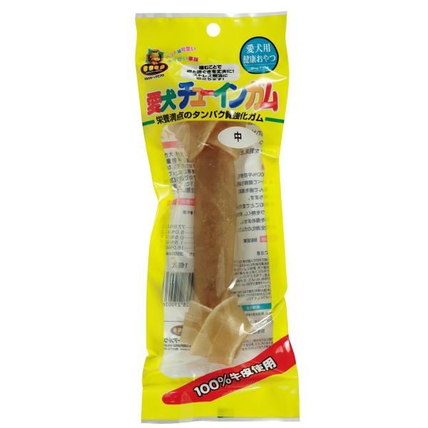 【マルジョー＆ウエフク】愛犬チューインガム 骨型（中）（約１７ｃｍ） １個入