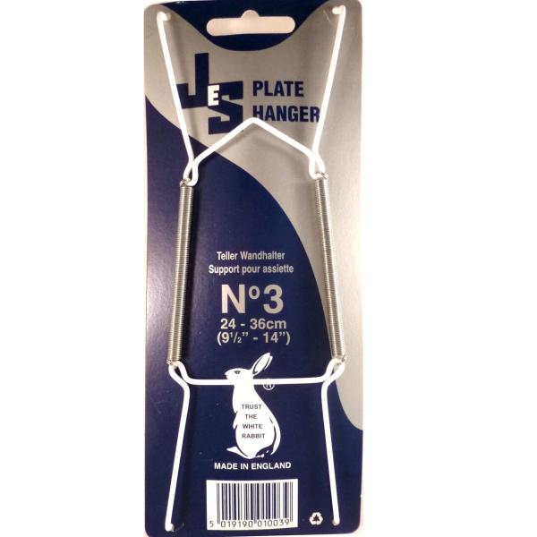 【ご購入後の当店からの連絡はご登録のメールアドレスに通知いたします。必ずご確認ください】【商品概要】直径２４ｃｍ〜３６ｃｍのプレート用です。メーカーオリジナルの台紙にセットされています。英国製ですお手持のお皿をワンタッチで壁に掛けられます。...