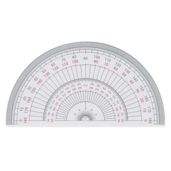 ウチダ 半円分度器 15cm 1-822-0103