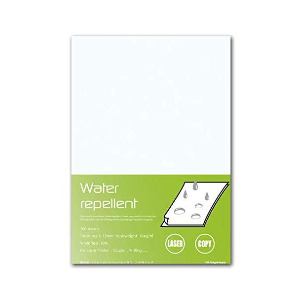 長門屋商店 撥水紙 【ウォーターリペレント】 ナ-WR201 A4 厚口 100枚