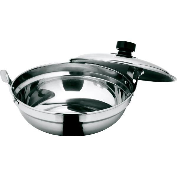 【ご購入後の当店からの連絡はご登録のメールアドレスに通知いたします。必ずご確認ください】【商品概要】サイズ:外径×深さ(mm)172×40本体重量:320g素材・材質:本体:18-0ステンレス ツマミ:フェノール樹脂原産国:日本容量(L)0...