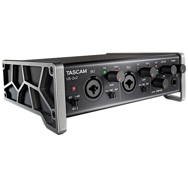 TASCAM オーディオMIDIインターフェース USB2.0/iPad接続対応/2入力2出力 ハイレゾ音源対応 US-2x2