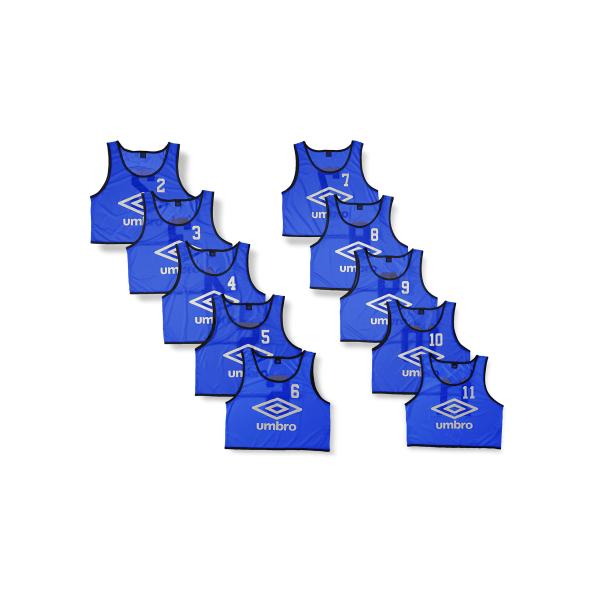 アンブロ] ビブス 10枚組 番号入 袋付き サッカー フットサル バスケ