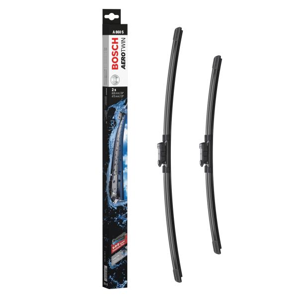 BOSCH(ボッシュ) 輸入車用 フラットワイパーブレード エアロツイン車種専用 600/475mm A860S