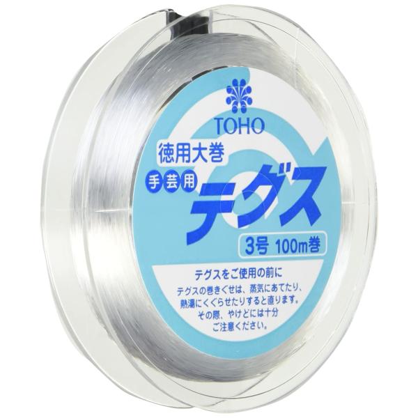 TOHO テグス 太さ約0.29mm×約100m巻 3号 スキ 6-100-3