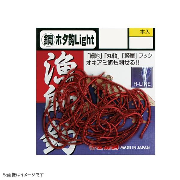金龍 鋼 ホタ鈎 Light 赤 16号 徳用