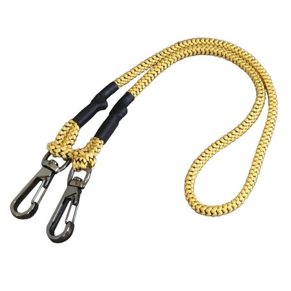 フジ矢(Fujiya) 布製セーフティコード 絡みにくく伸縮するロープ採用 3kgタイプ/ゴールド FSC-3GD 840mm