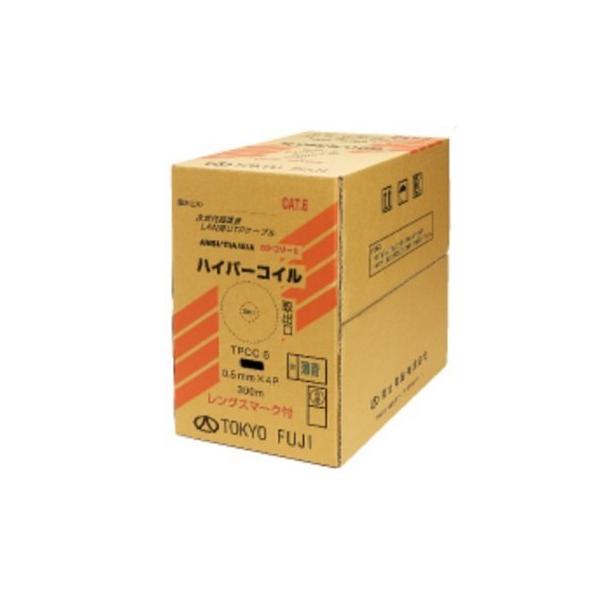 冨士電線 Cat6 LANケーブル（300m巻） TPCC6 0.5mm x 4P 橙 : Earth