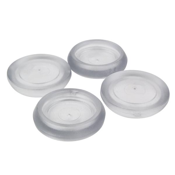 【ご購入後の当店からの連絡はご登録のメールアドレスに通知いたします。必ずご確認ください】【商品概要】規格:40~50mm色:クリアタイプ:キャスター受皿入数:4個入り寸法(mm):65×65×高さ13重量:21.8g材質:エラストマー樹脂【...