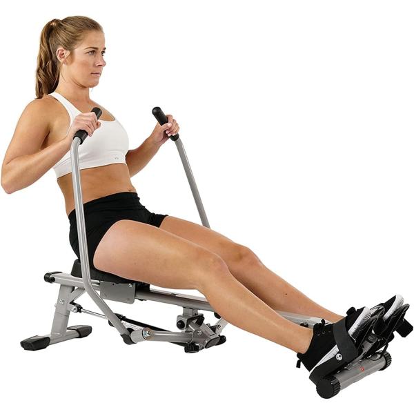サニーヘルス&フィットネス(Sunny Health & Fitness) フルモーション ローイング マシン 160KG耐荷重およびLCDモニター付