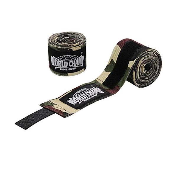 【ご購入後の当店からの連絡はご登録のメールアドレスに通知いたします。必ずご確認ください】【商品概要】WORLDCHAMP バンテージ（非伸縮性）3.5m CAMO-GR耐久性に優れた素材を使用しています。エンドマジックテープ式なので毎日の練...