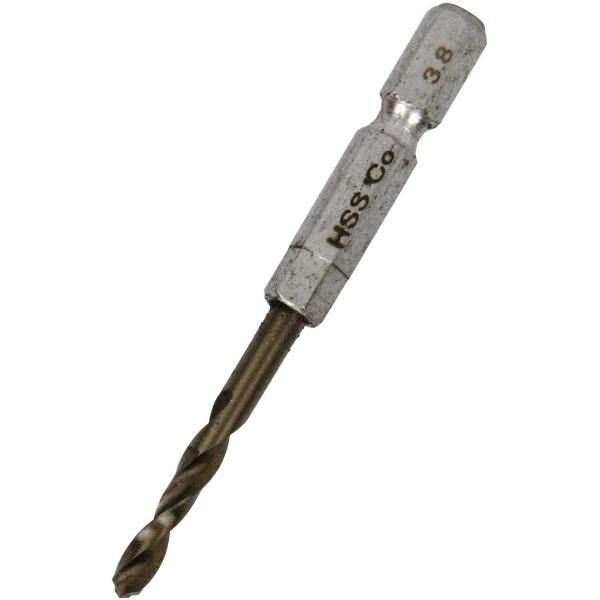 【ご購入後の当店からの連絡はご登録のメールアドレスに通知いたします。必ずご確認ください】【商品概要】サイズ:3.8mm標準穴あけ可能厚:(ステンレス)1.0mm・(鉄)2.0mm軸:六角軸6.35mm使用電動工具:充電式インパクトドライバー...