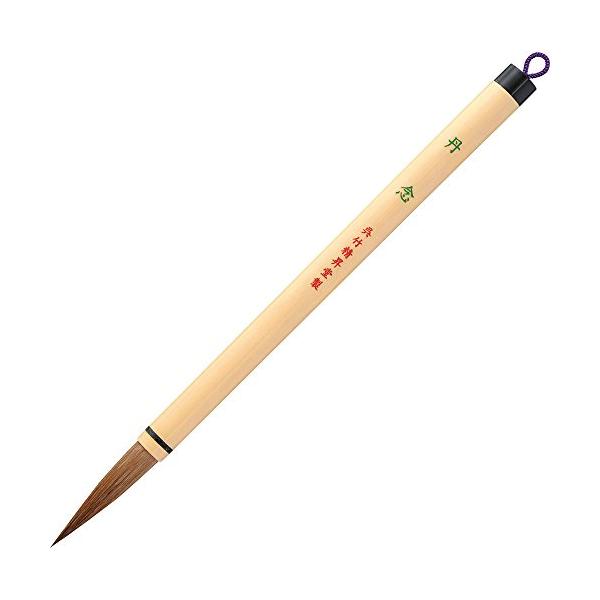 【ご購入後の当店からの連絡はご登録のメールアドレスに通知いたします。必ずご確認ください】【商品概要】穂先が良く効き、大変書きやすい筆です。半紙に適した3号・中鋒。半紙2~4字・半切3行が目安。【パッケージサイズ】W30×H290×D13mm...