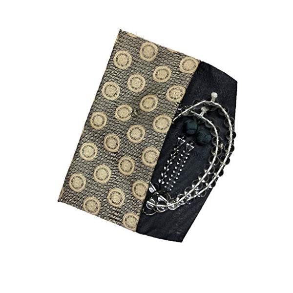 【ご購入後の当店からの連絡はご登録のメールアドレスに通知いたします。必ずご確認ください】【商品概要】サイズ　たて１９，８cmよこ９，８cm西陣織金襴を使用した念珠入です。玉の損傷・くっつき防止・保護の為の裏地つき宗派を問わずご利用いただけま...