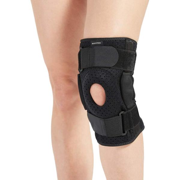 男性と女性のためのヒンジ付き膝ブレース、ACLの腫れ、腱、靭帯、半月板損傷に対する膝のサポート (L)