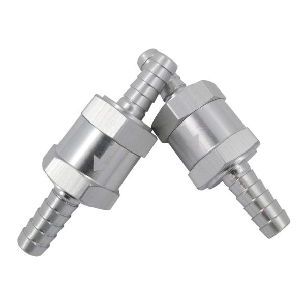 Wolfride8mmワンウェイバルブ エア燃料油逆止弁 アルミ合金 チェックバルブ チェック弁 2個入り