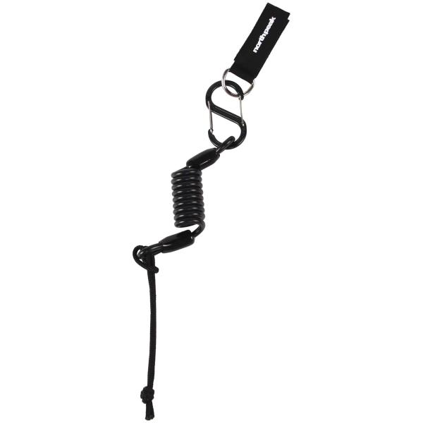 ノースピーク(north peak) リーシュコード スノーボード 【リーシュ最大長45cm/ボアブーツ用ジョイント付き】 NP-3341 BK