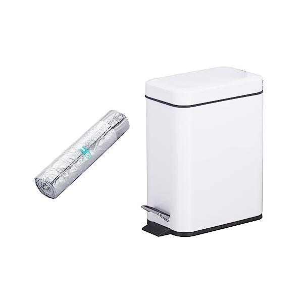 Smartbin 5L ステンレス製 スリム ゴミ箱 ダストボックス 四角形 蓋