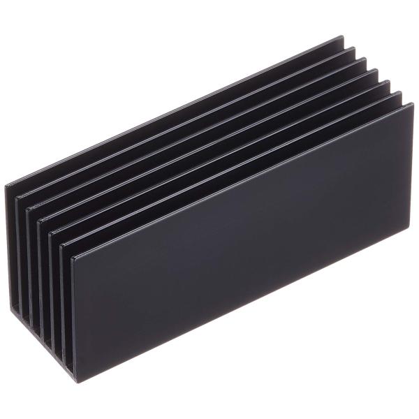 【ご購入後の当店からの連絡はご登録のメールアドレスに通知いたします。必ずご確認ください】【商品概要】サイズ: W22×D70×H30mm材質: アルミニウム表面処理: アルマイトカラー: ブラック付属品: 熱伝導両面テープ1個入RoHS指令...