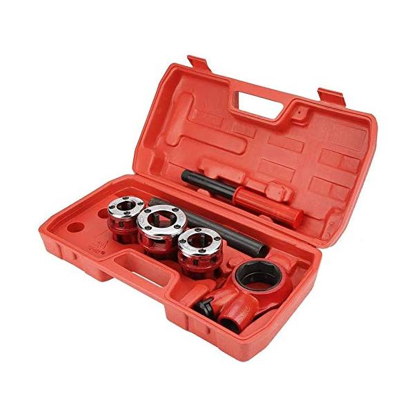 LW ねじ切り機 手動 パイプねじ切り機 1/2 3/4 1 ねじ切り ねじ切り機械 パイプねじ切りキット 亜鉛メッキ管と鉄管のねじ切り作業に適用