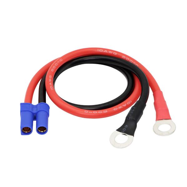 他サイト： SinLoon ec5 ケーブル 8mm丸端子 10awg 純銅 カージャンプスタート/カーバッテリー接続用 実用の商品画像
