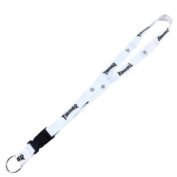 【ご購入後の当店からの連絡はご登録のメールアドレスに通知いたします。必ずご確認ください】【商品概要】(約)長さ46.5cm※キーリングを除く紐の端から端まで、幅2cm【商品説明】【THRASHER】1981年アメリカにてエドワード・リギンズ...