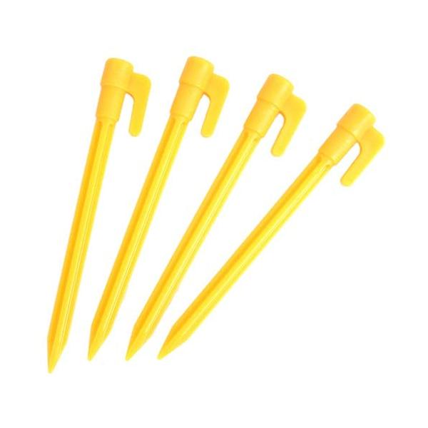 【ご購入後の当店からの連絡はご登録のメールアドレスに通知いたします。必ずご確認ください】【商品概要】商品仕様：14cmのロングタイプ4本組です。通常の丸棒のペグは地中でペグがクルクルと回り使い勝手が悪いですが、三つの稜線V型のペグは、ビーチ...