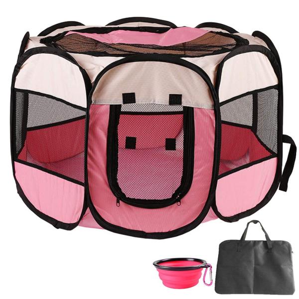 【ご購入後の当店からの連絡はご登録のメールアドレスに通知いたします。必ずご確認ください】【商品概要】パッケージ内容：ペット用ケージ本体ｘ1　収納バッグｘ1 折りたたみ給食器ｘ1。材質：防水600Dオクスフォード＋メッシュ。サイズ：S:32*...