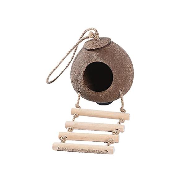 【ご購入後の当店からの連絡はご登録のメールアドレスに通知いたします。必ずご確認ください】【商品概要】インコ 巣箱 鳥かご はしご 付き 販売！！小鳥 寝床 小屋 遊び場 鳥 おもちゃ 吊り下げ 木製 止まり木にどうぞ♪【インコの巣箱・鳥かご...