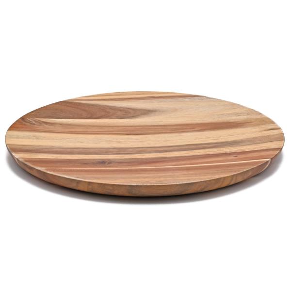 【ご購入後の当店からの連絡はご登録のメールアドレスに通知いたします。必ずご確認ください】【商品概要】本体サイズ：直径33.0×厚さ2.0cm本体重量：約720g素材：アカシア生産国：ベトナム職人が一つ一つ手作りしており、表面を滑らかな曲面に...