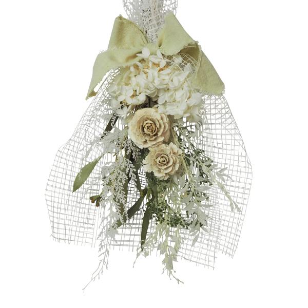 【ご購入後の当店からの連絡はご登録のメールアドレスに通知いたします。必ずご確認ください】【商品概要】インテリアとしてぴったりな商品です♪幅：約20cm　高さ：約31cm使用花材：ナチュラル/プリザーブドフラワー（紫陽花）・（グリーン）（ボア...