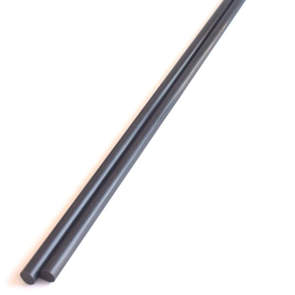 カーボンファイバーバー サポートポール 飛行機用 DIYクラフト用 6.0X420mmカーボンファイバーラウンドロッド，8mm/10mm販売可能(2個