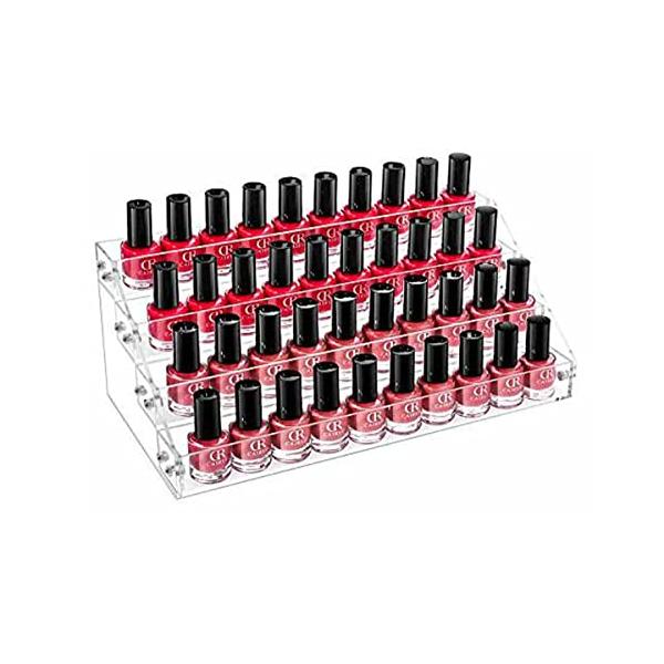 【ご購入後の当店からの連絡はご登録のメールアドレスに通知いたします。必ずご確認ください】【商品概要】セット内容：ねじと組み立て用ドライバー付き素材：アクリル製小物類の収納や展示に便利なディスプレイスタンド。化粧品 コスメ メイク道具 マニキ...