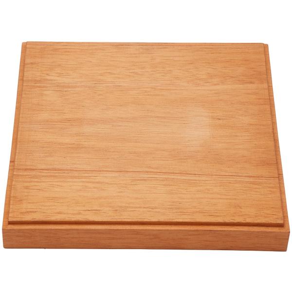 【ご購入後の当店からの連絡はご登録のメールアドレスに通知いたします。必ずご確認ください】【商品概要】サイズ：156mm x 156mm x 高さ20mm台座部：150mm x 150mm天然マホガニー材を使用した木製ベース溶剤系クリアーコー...