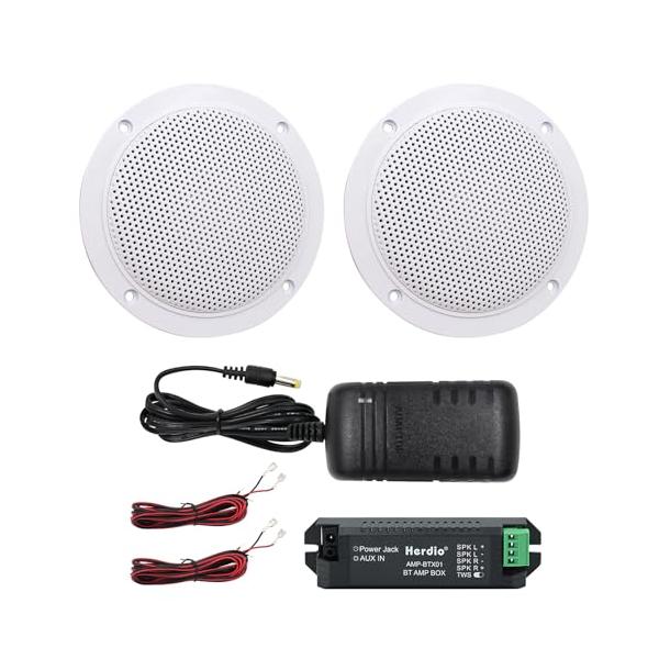 Herdio 160ワット Bluetooth 4 インチ 天井 埋込 型 スピーカーキット