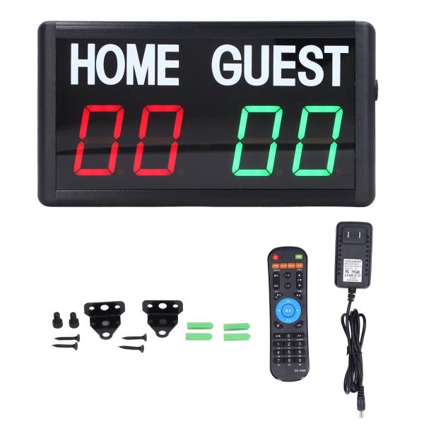 6桁スコアボード LED スポーツタイマー リモコン付き デジタル式 電子