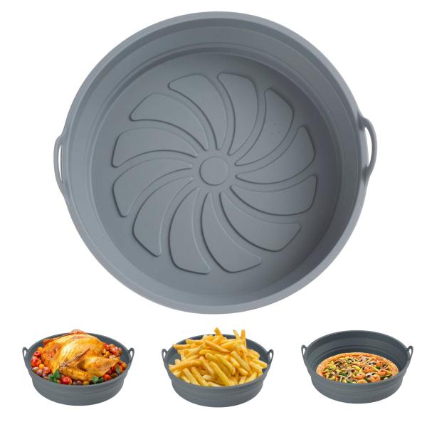 【ご購入後の当店からの連絡はご登録のメールアドレスに通知いたします。必ずご確認ください】【商品概要】??【エアフライヤーに対応】2枚目の写真をご覧ください。 寸法: トップ 20.5cm/8.1インチ、ボトム 17.7cm/7インチ、高さ ...