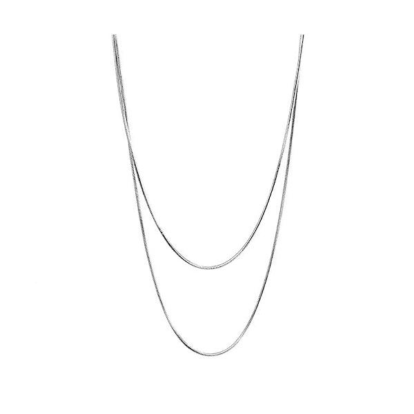 【ご購入後の当店からの連絡はご登録のメールアドレスに通知いたします。必ずご確認ください】【商品概要】? 【デザイン】緻密に編み込まれたなめらかなラインが美しい、気品溢れる2連タイプのスネークチェーンネックレスです♪? 丸みのある滑らかなスネ...