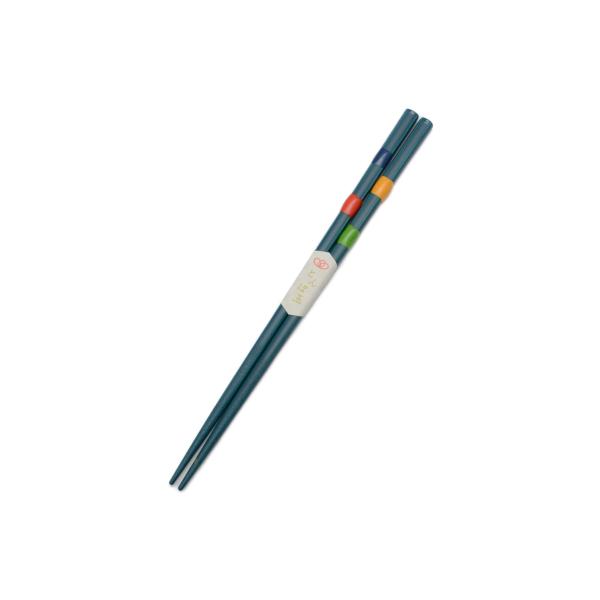 アオバ 箸 とんぼ玉 四季彩 青 21cm 【248637】 食洗機対応 日本製