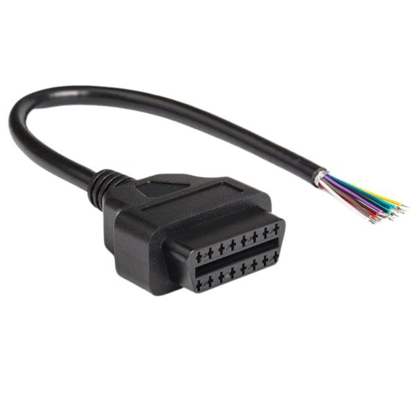 【ご購入後の当店からの連絡はご登録のメールアドレスに通知いたします。必ずご確認ください】【商品概要】OBD2 16 ピンメス DIY延長ケーブル長さ：30cm(0.3m)OBD2の16ピンメスの延長ケーブルです。使用に際しての十分な性能を実...