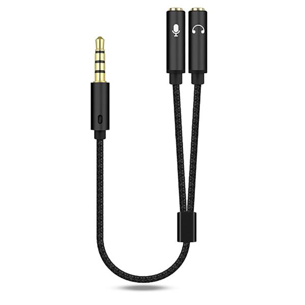 【ご購入後の当店からの連絡はご登録のメールアドレスに通知いたします。必ずご確認ください】【商品概要】【3.5 mmオス-2*メスヘッドフォンマイク変換ケーブル】本製品を使用すると、ヘッドフォンとマイクの両方の出力につながることなく、オーディ...