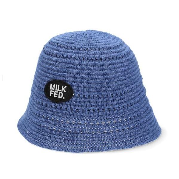 【ご購入後の当店からの連絡はご登録のメールアドレスに通知いたします。必ずご確認ください】【商品概要】【サイズ】高さ22.5cm/頭周り57cm/横34cm＼ロゴ刺繍ワッペンがポイント！ニット編みのバケットハット／さらっとしたニット編みが春夏...